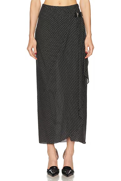 Wrap Skirt Black & Off White