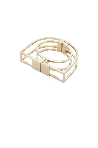 Brass Thin Bracelet Pale Gold