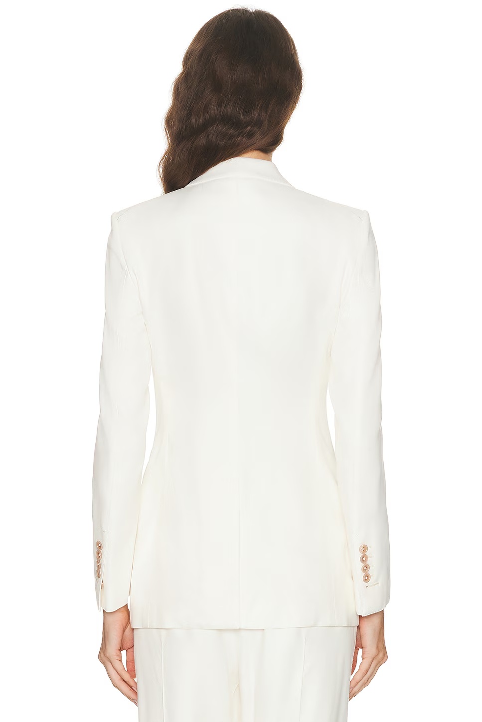 Fluid Single Breasted Jacket Cream