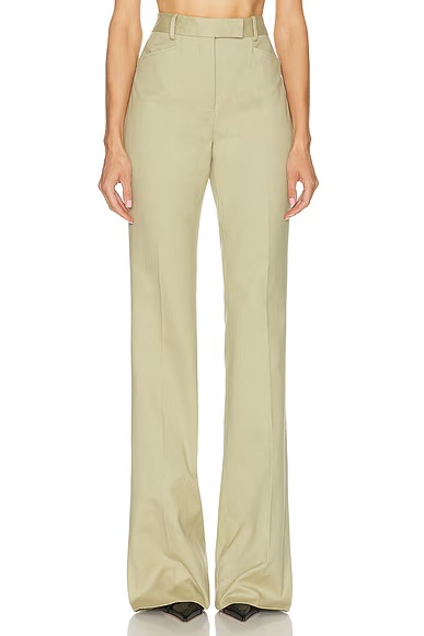 Tailored Wide Leg Pant Light Honey