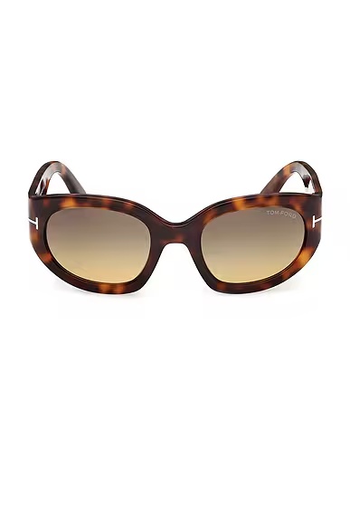 Rectangular Sunglasses Shiny Havana & Smoke