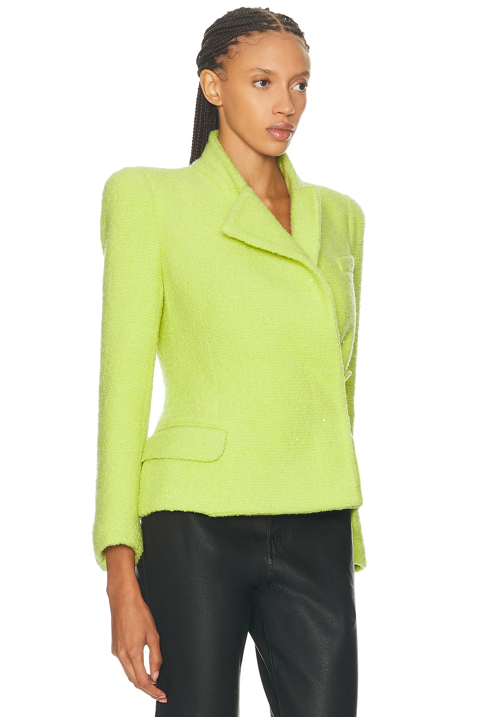 Sequined Wrap Jacket Wild Lime