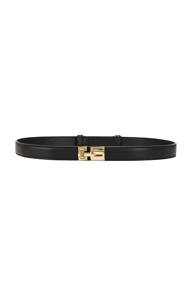 Leather T Latch 20mm Belt Black