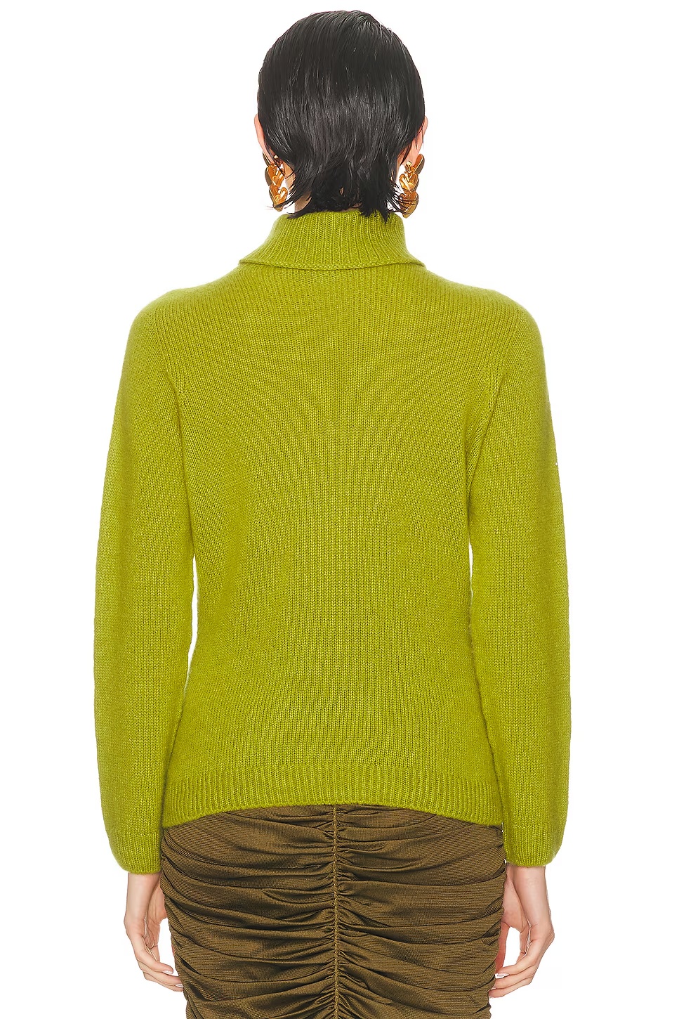 Cashmere Turtleneck Sweater Acid Green