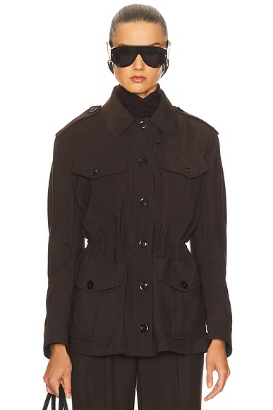 Tailored Field Jacket Dark Chocolate