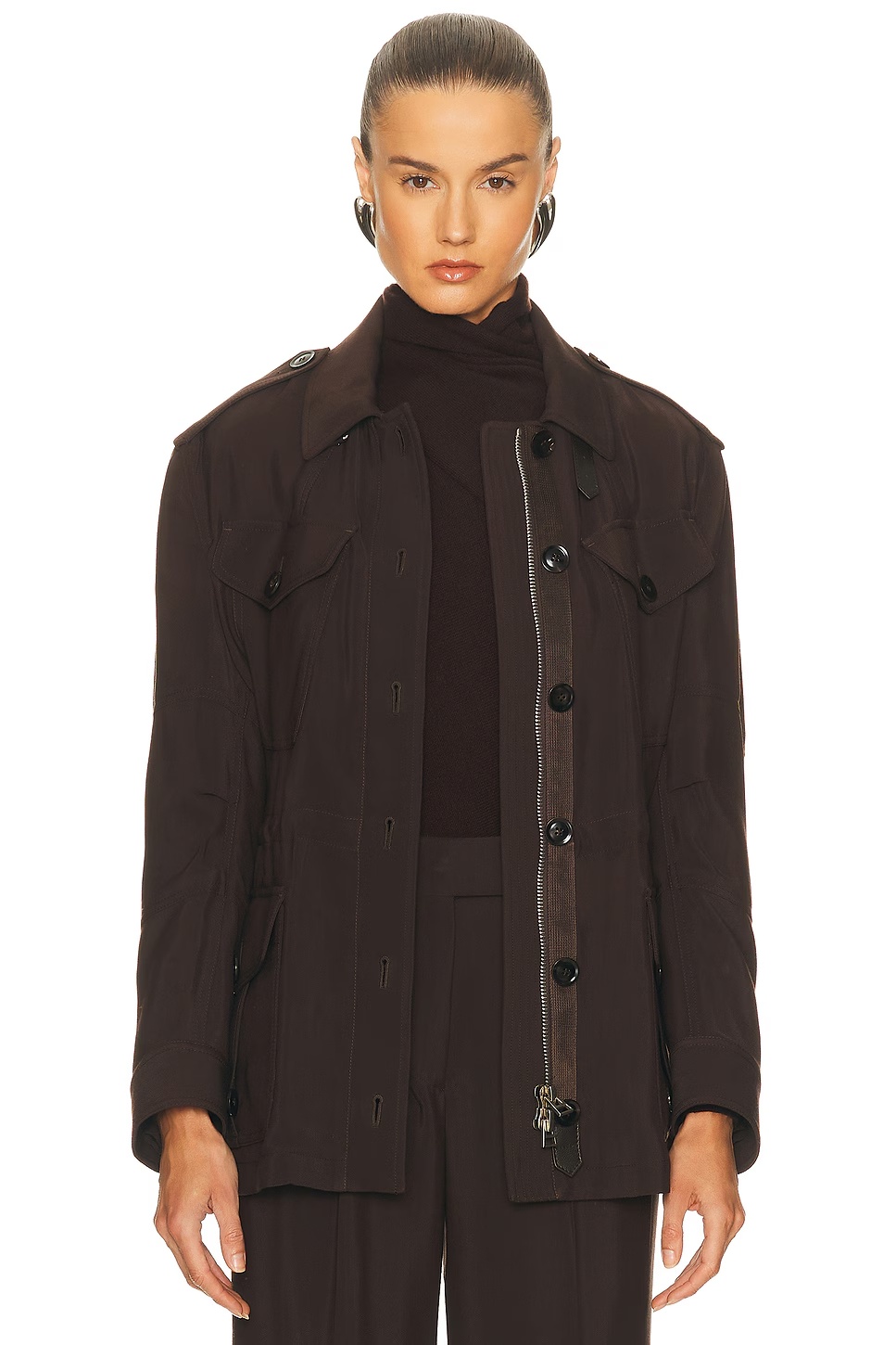 Tailored Field Jacket Dark Chocolate