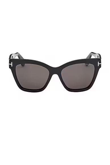 Elvira Sunglasses Shiny Black & Smoke