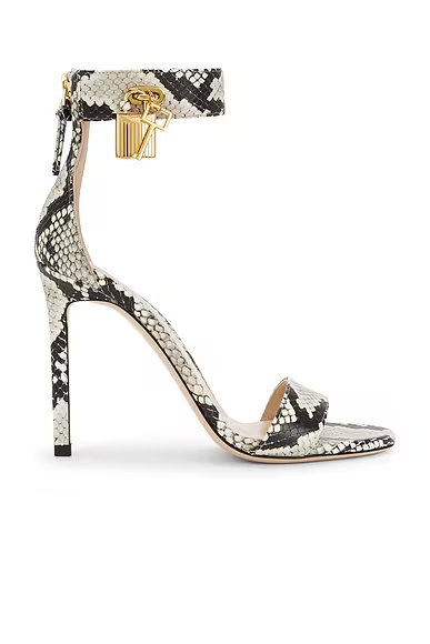 Printed Python Sandal Roccia