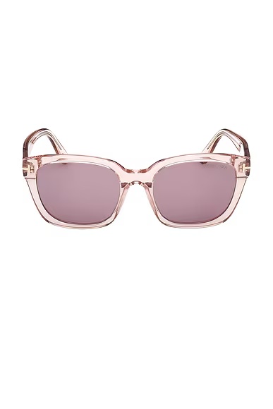 Haylay Sunglasses Shiny Transparent Powder Rose & Antique Rose
