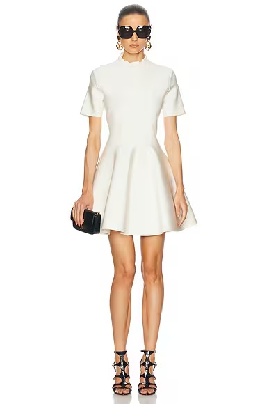 Tulip Short Dress Off White