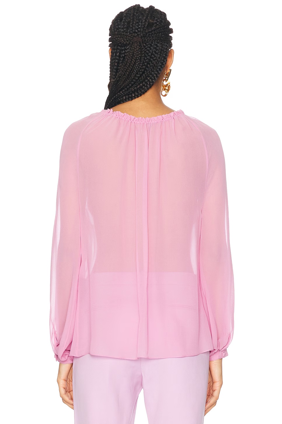 Long Sleeve Blouse Vivid Pink