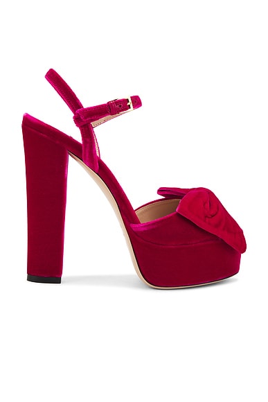 Brigitte Platform 130 Sandal Crimson Pink