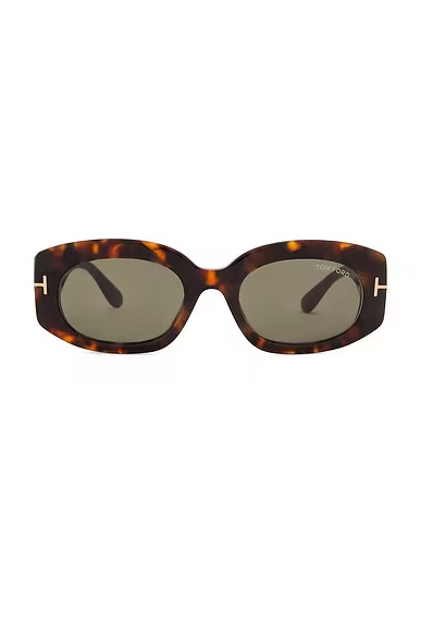 Cielle Sunglasses Shiny Dark Havana & Green