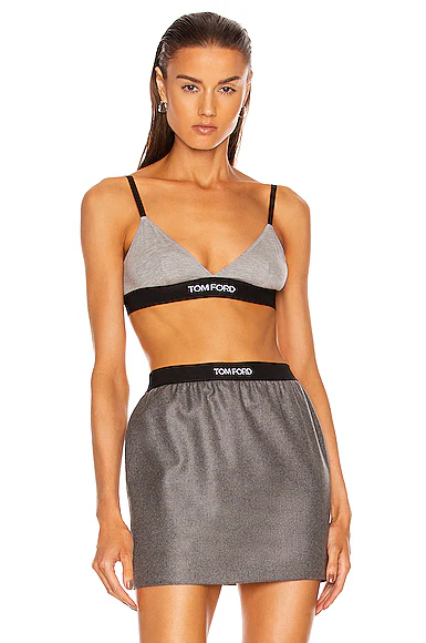 Logo Bra Grey Melange