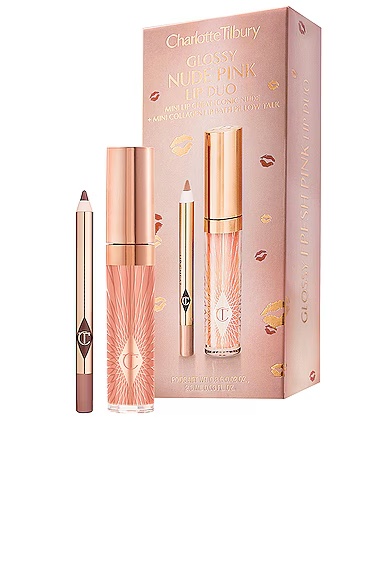 Glossy Nude Pink Lip Duo