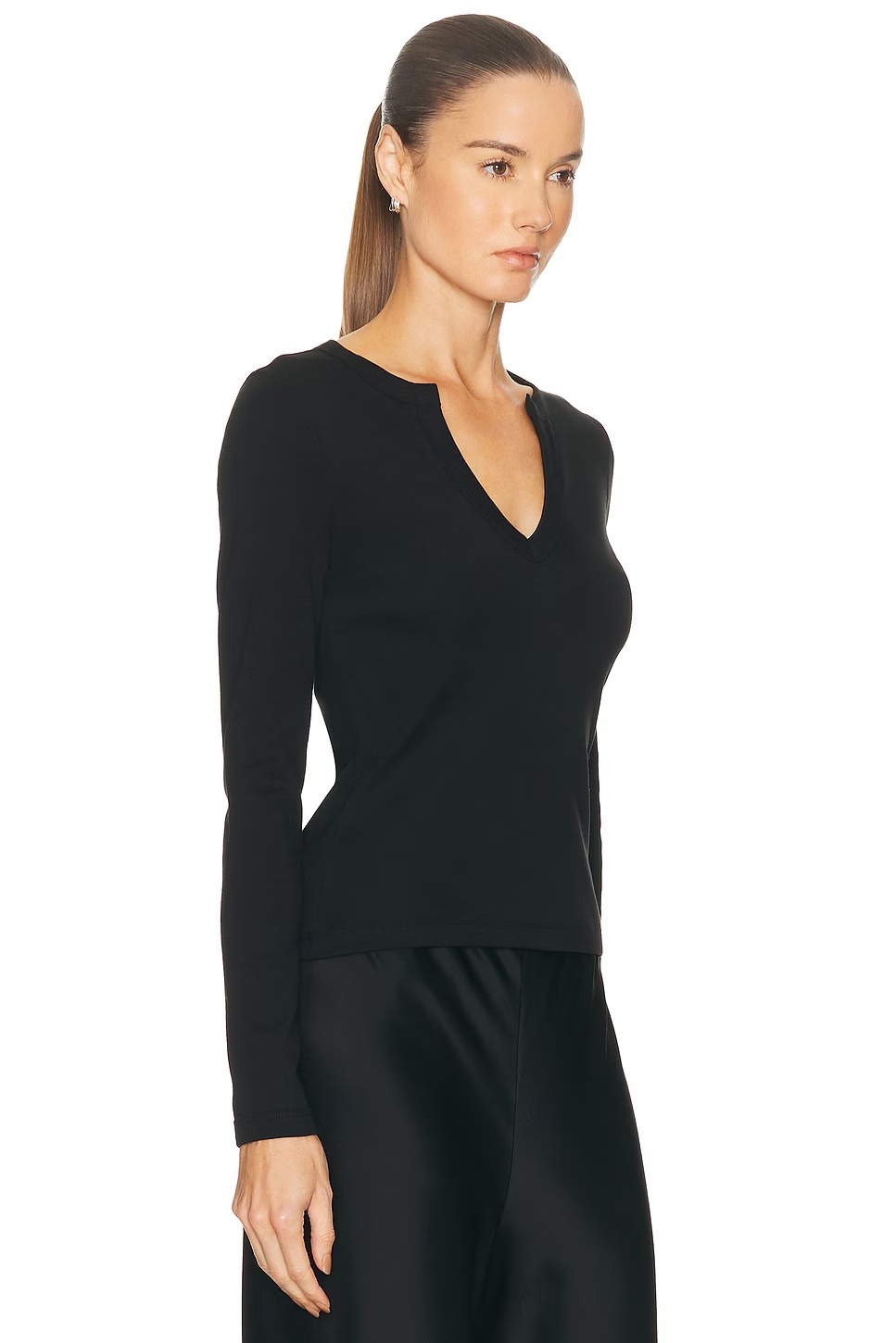 Iman Long Sleeve Top Black