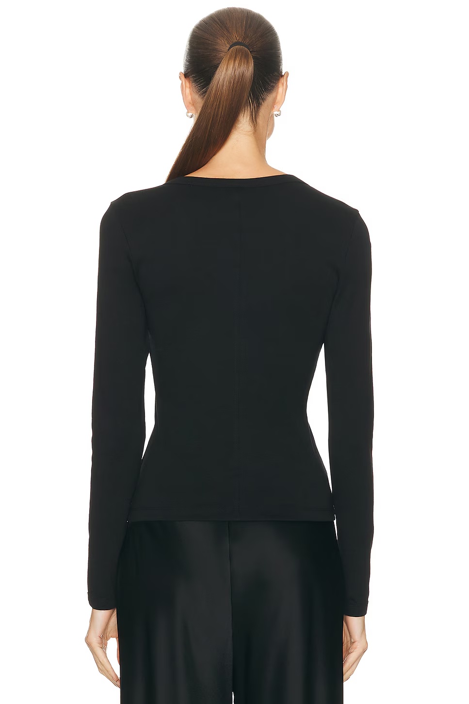 Iman Long Sleeve Top Black