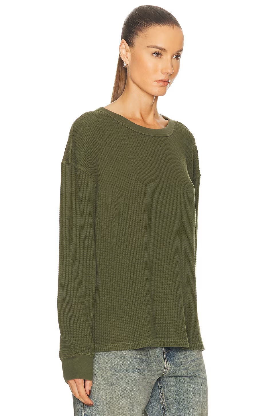 The Thermal Crewneck Top Oregano