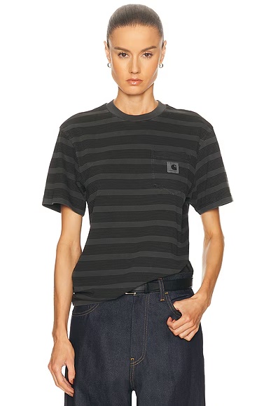Short Sleeve Hanson Pocket T-Shirt Hanson Stripe Black