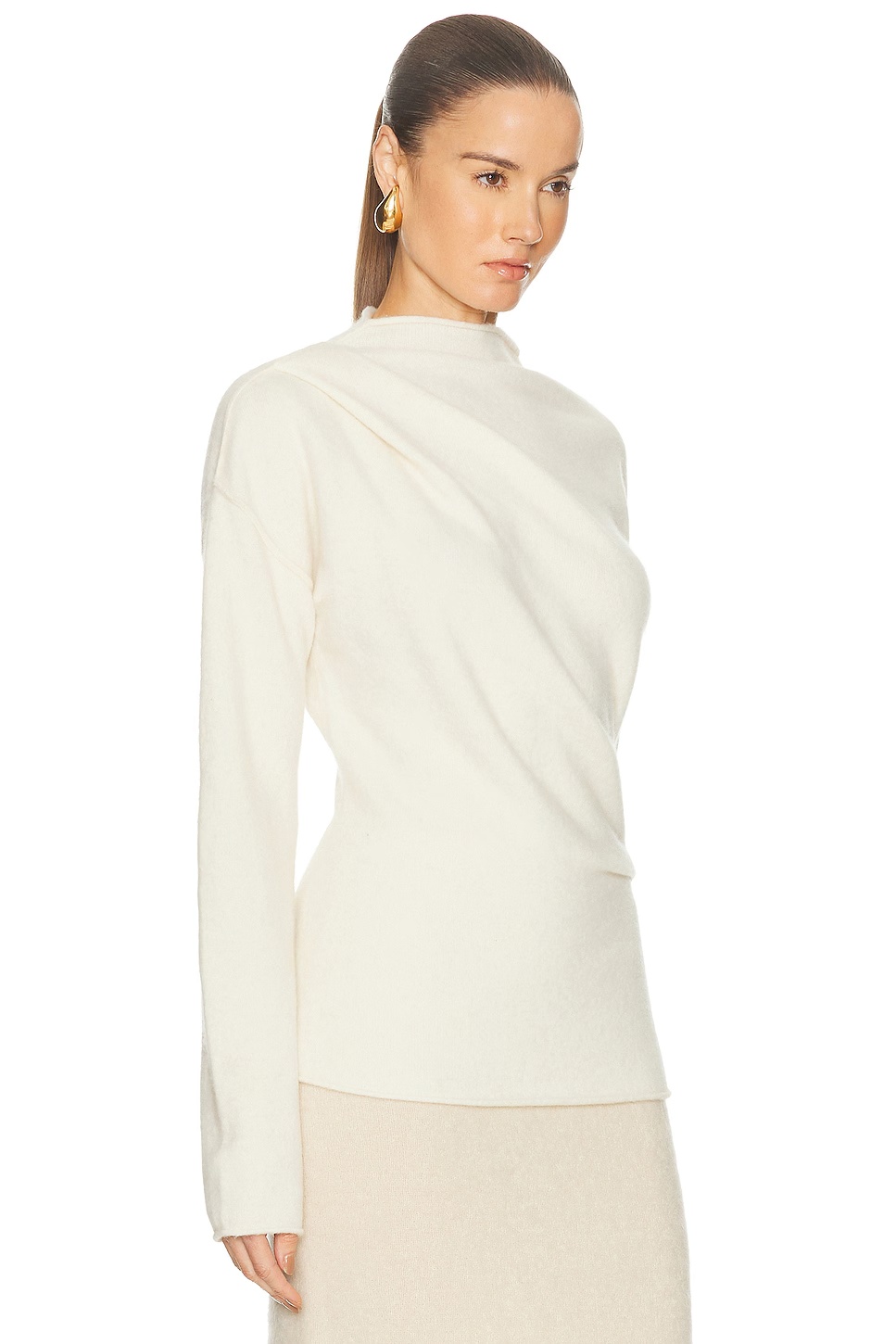 Slouchy Crew Top Ivory