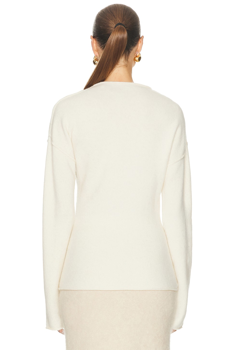 Slouchy Crew Top Ivory