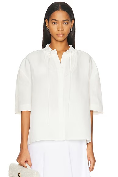 Short Sleeve Blouse Latte