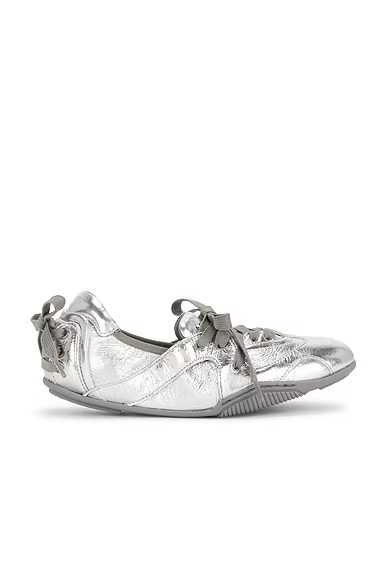 Bilaria Tracy Flat Silver & Grey