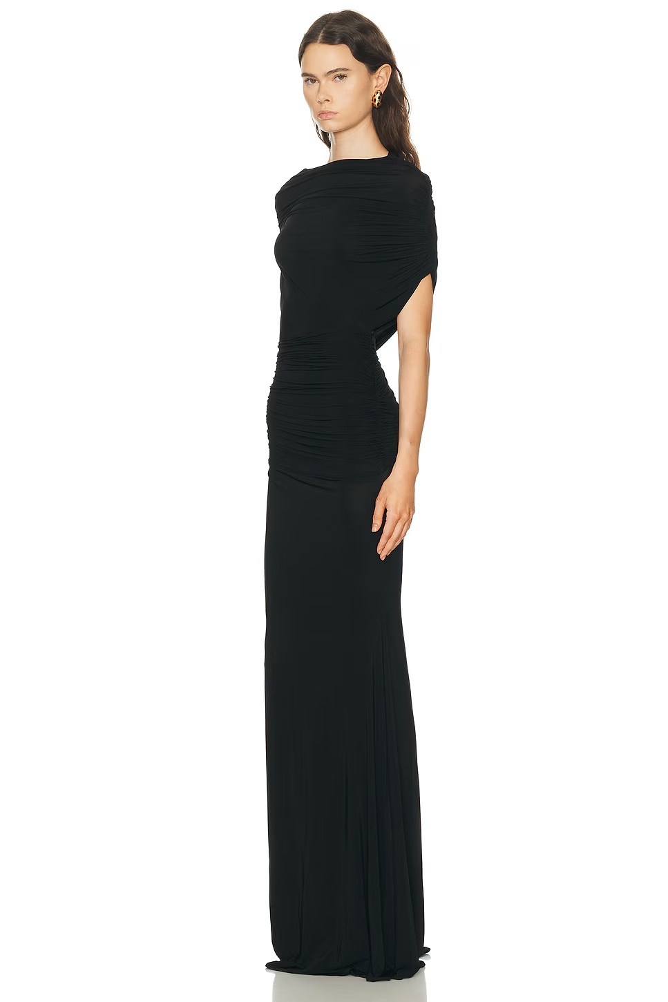 Cape Drape Gown Black
