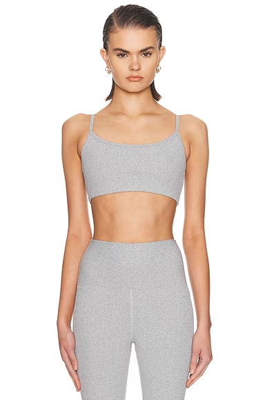 Ribbed Bralette Heather Grey