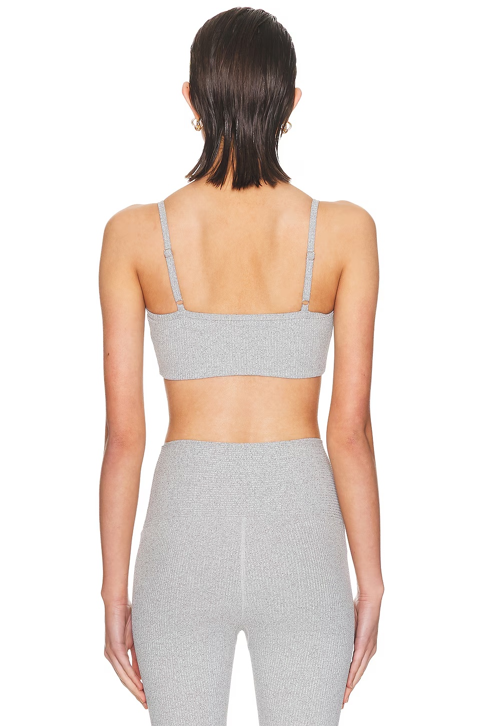 Ribbed Bralette Heather Grey