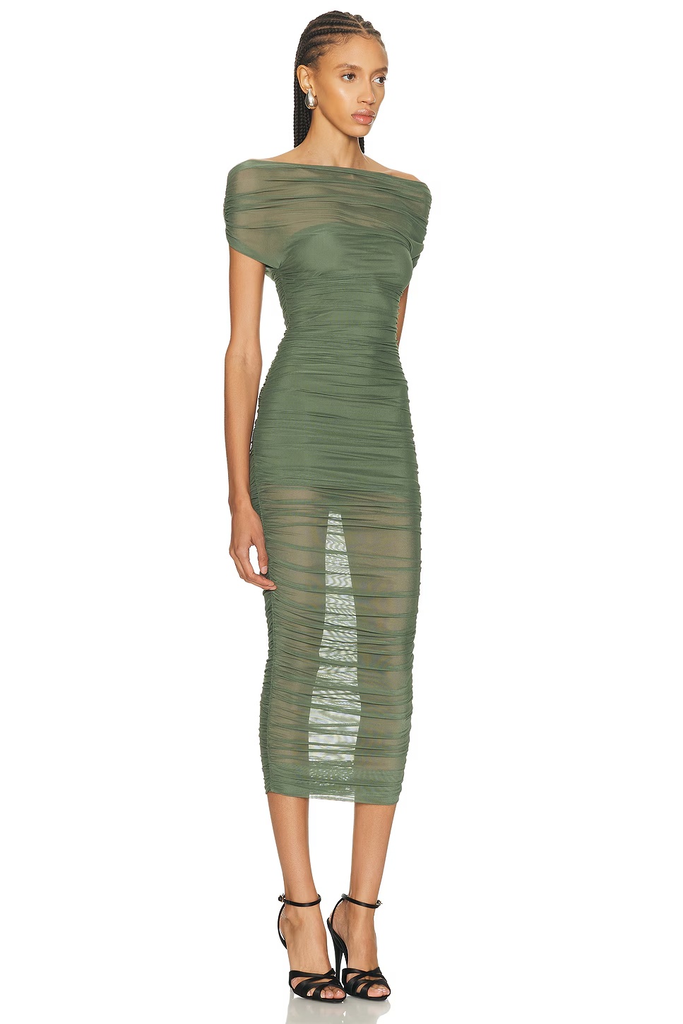 Noel Midi Dress Grove Green