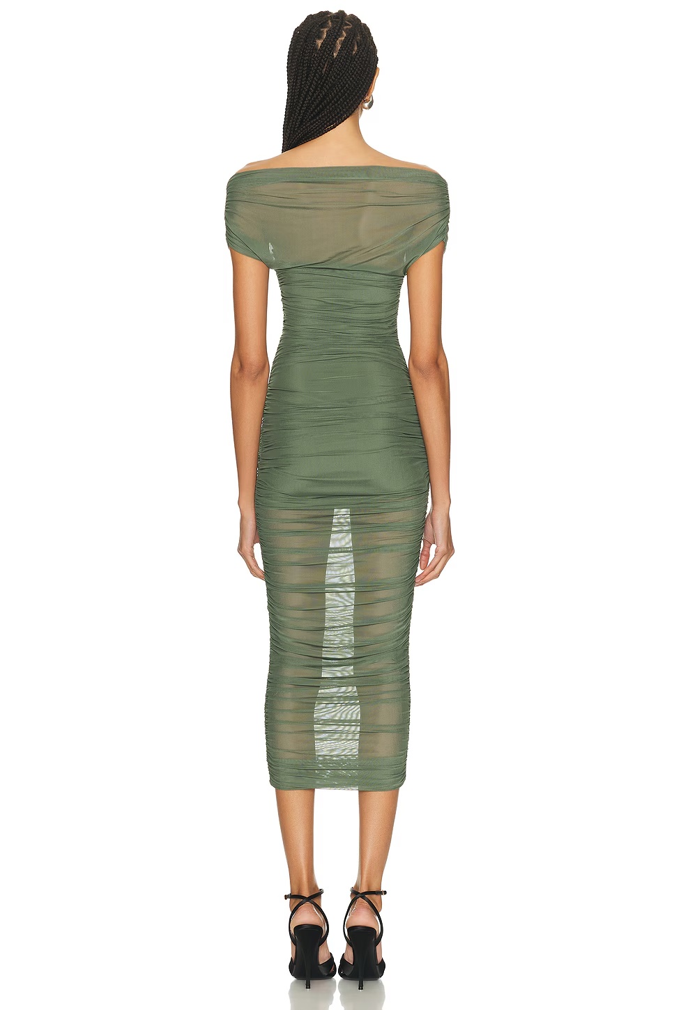 Noel Midi Dress Grove Green