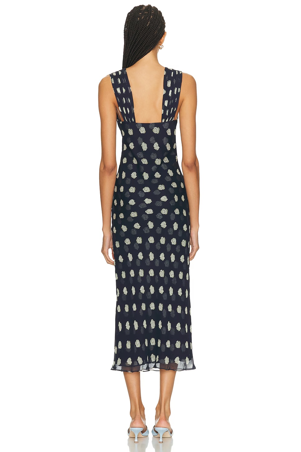 Eliseo Dress Small Dot Deep Lake
