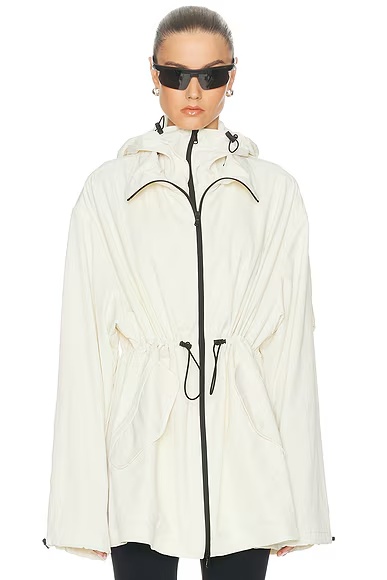 X Rosie Huntington-Whiteley Crop Anorak Ivory