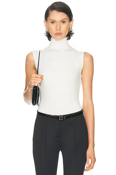 X Rosie Huntington-Whiteley Sleeveless Bodysuit Ivory