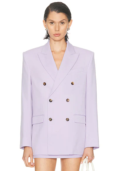 Double Breasted Blazer Lilac