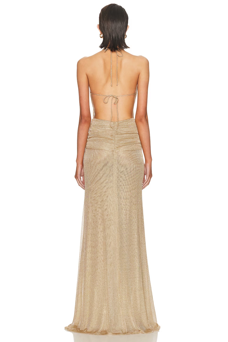 Euphorie Metallic Knit Dress Sable Dafrique
