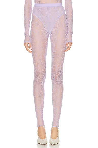 Lace Stirrup Legging Lilac