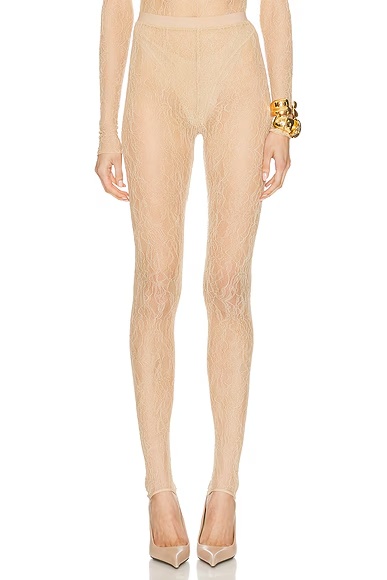 Lace Stirrup Legging Khaki
