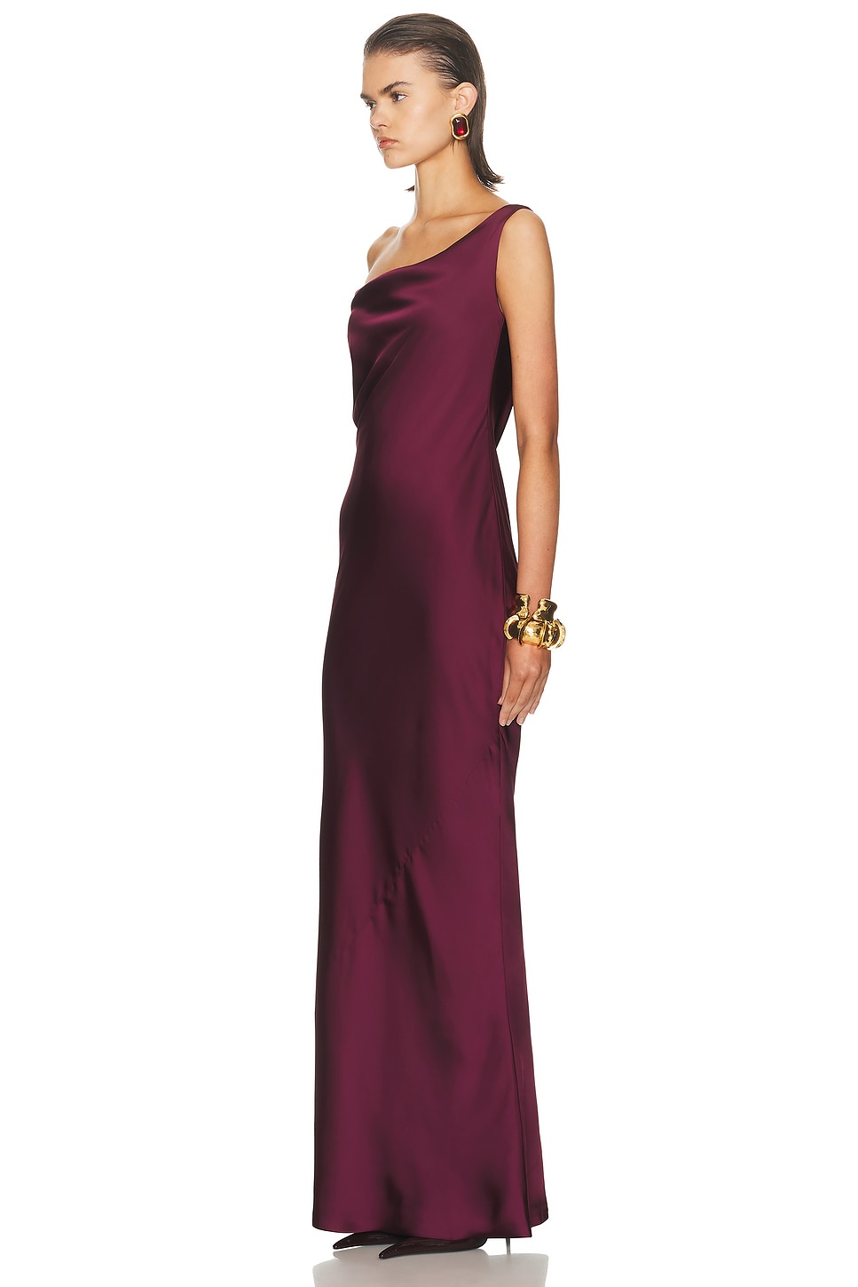 Drop Shoulder Maria Gown Plum