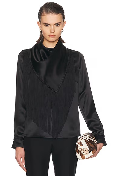 Anderson Scarf Top Black