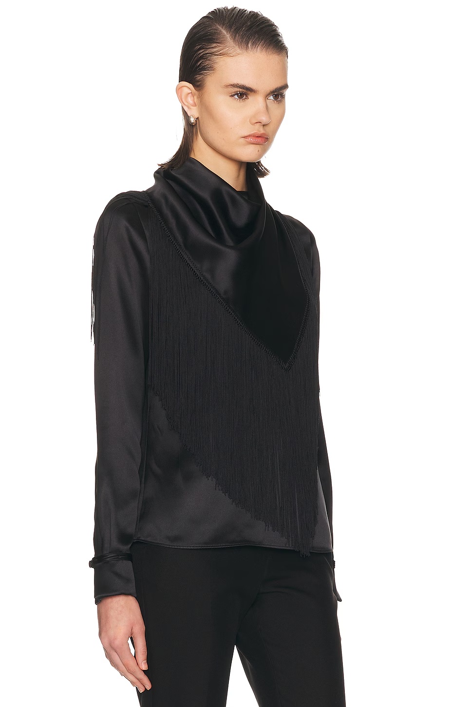 Anderson Scarf Top Black