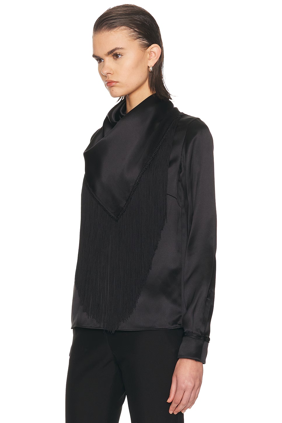Anderson Scarf Top Black