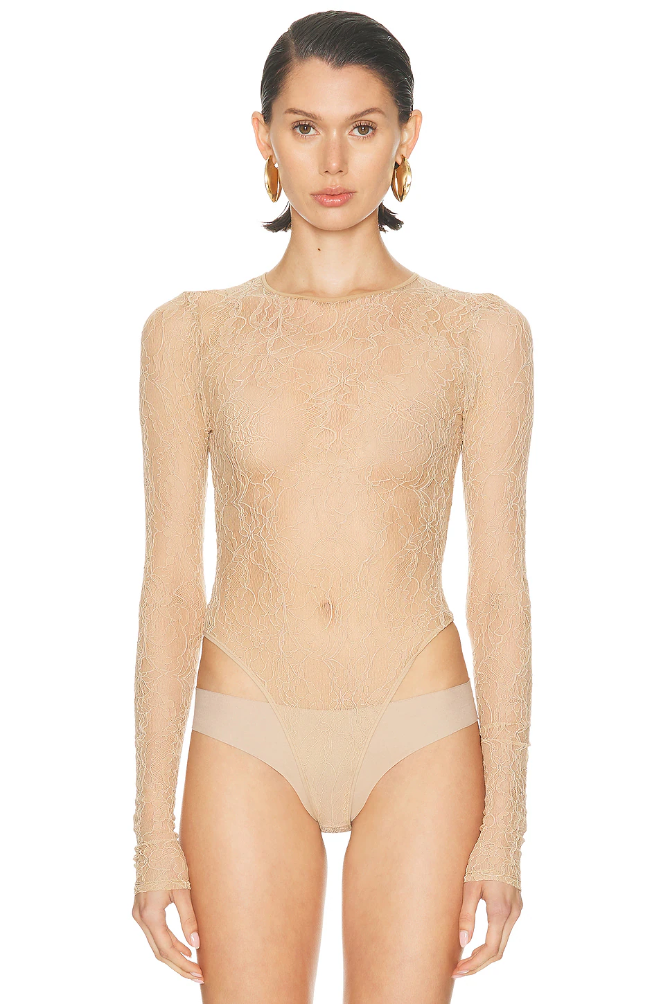 Lace Bodysuit Khaki