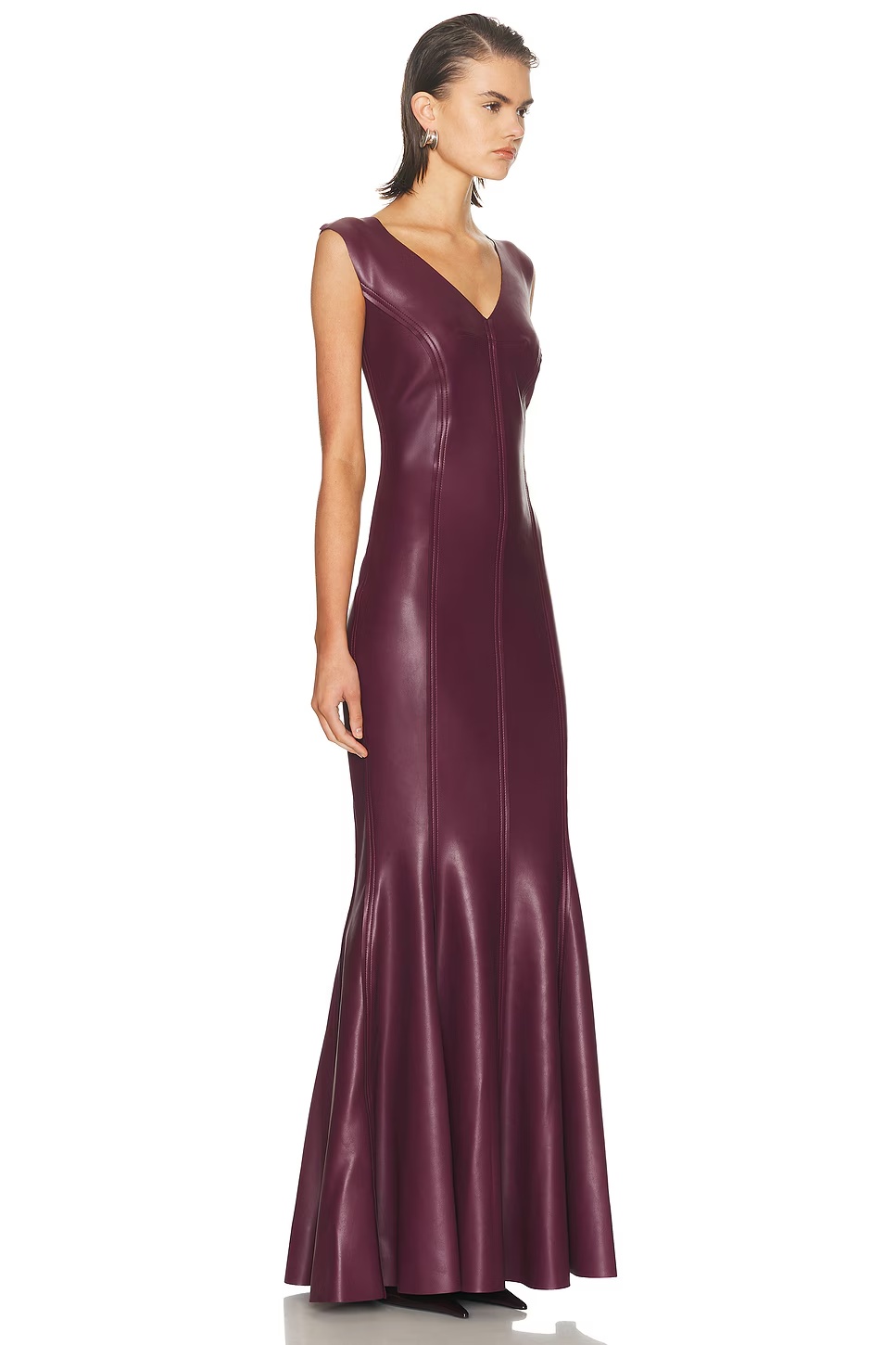Grace Fishtail Gown Plum