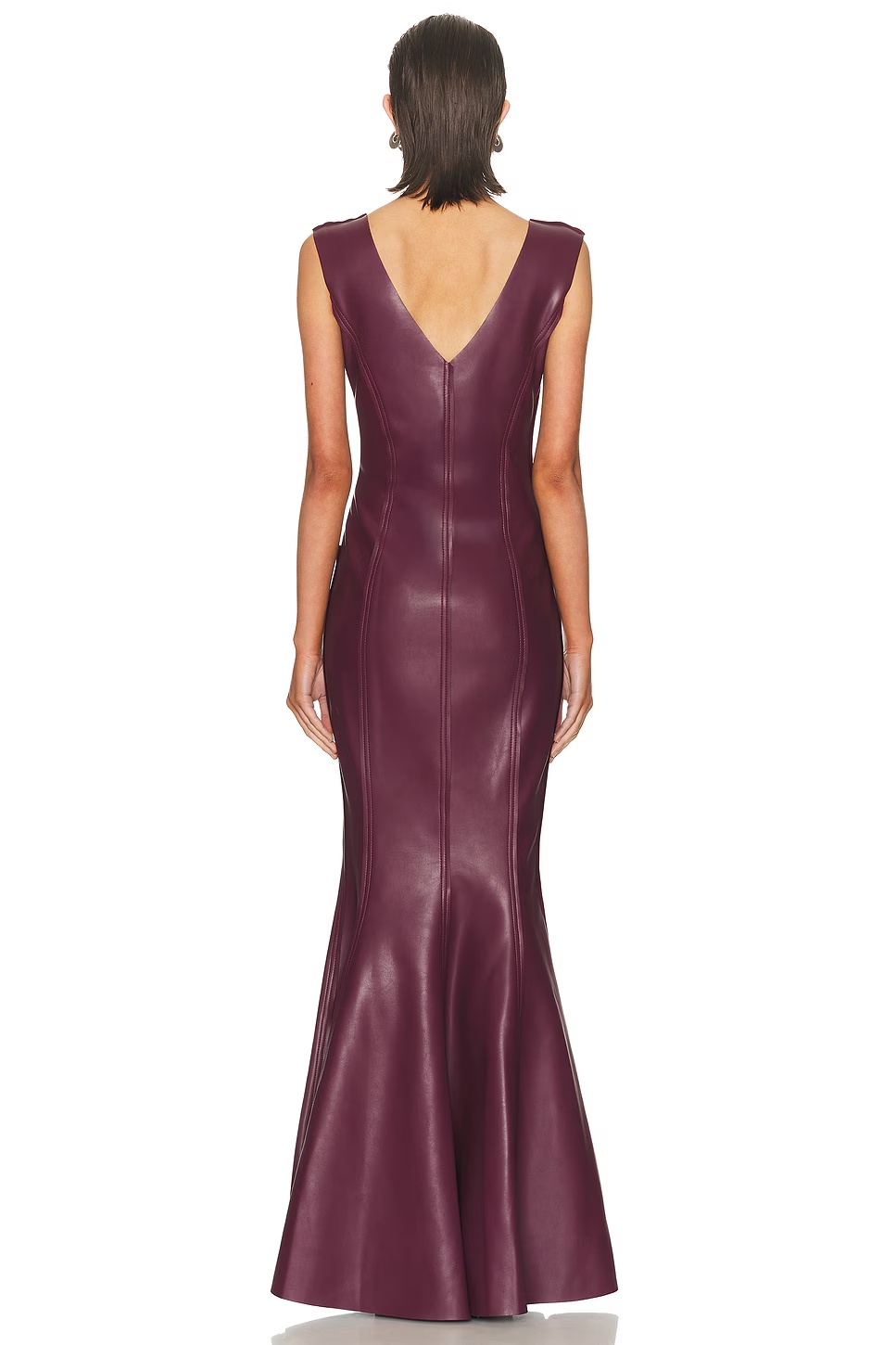 Grace Fishtail Gown Plum