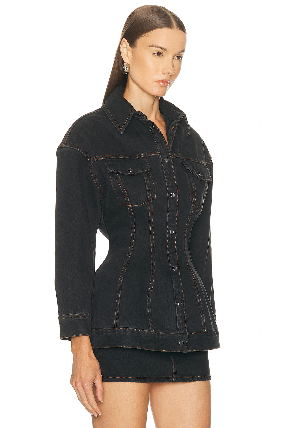 Denim Contour Jacket Black