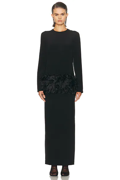 Petal Dress Black