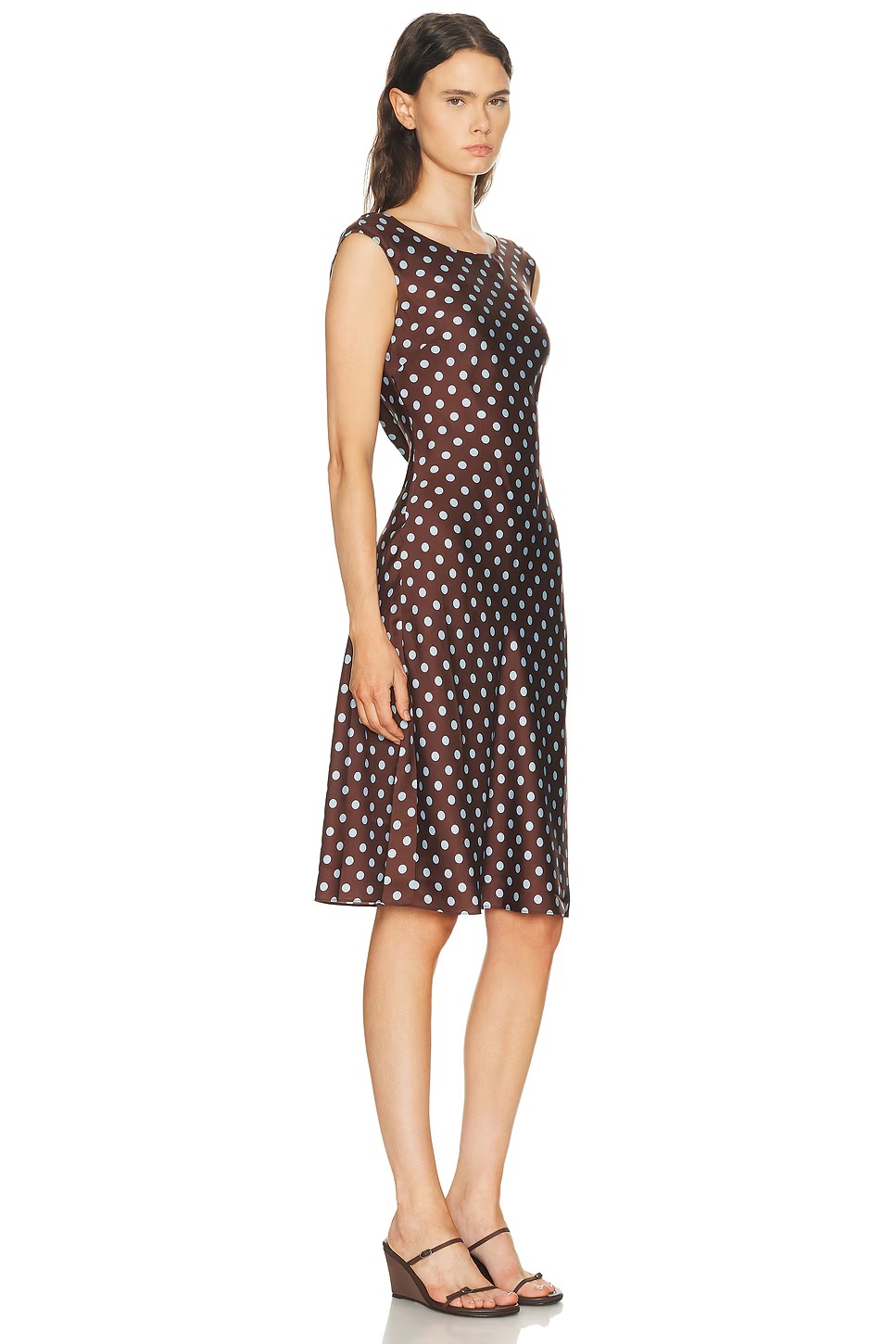 Leo Dress Chocolate Polka Dot