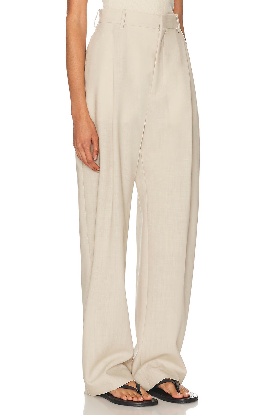 Mid Rise Trouser Sand